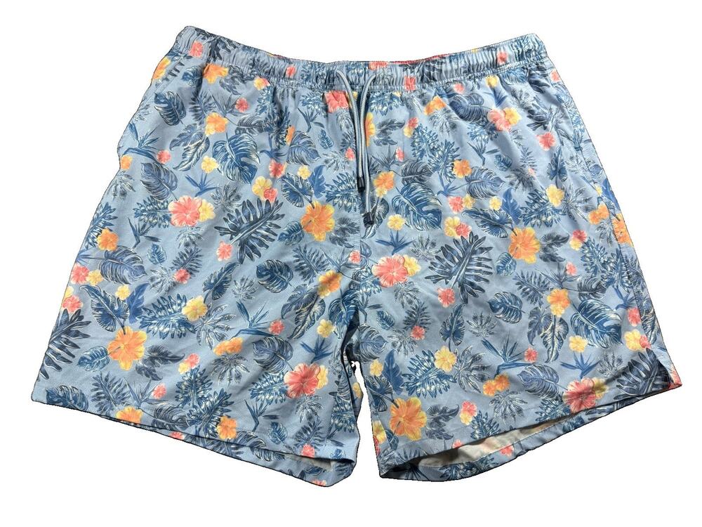 Peter Millar Blue Sound Moanalua Swim Trunks Men’s XXL Tropical Board Shorts